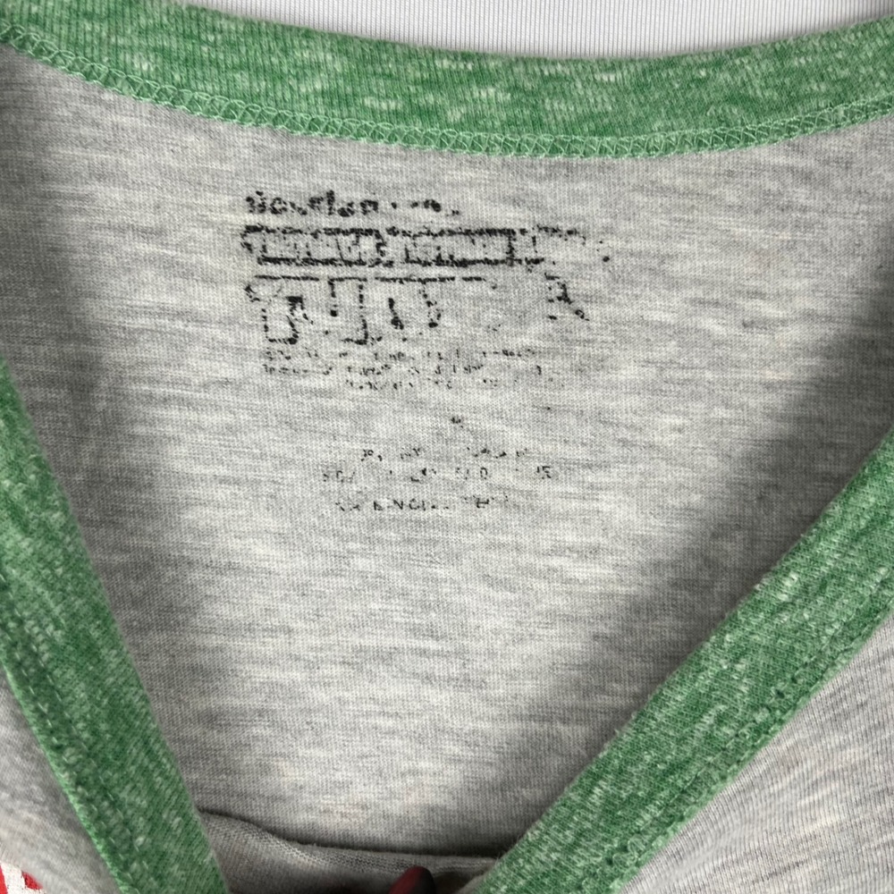 Vtg Y2K Teenage Mutant Ninja Turtles Graphic T-Shirt Kids XL Green Gray - Picture 3 of 4